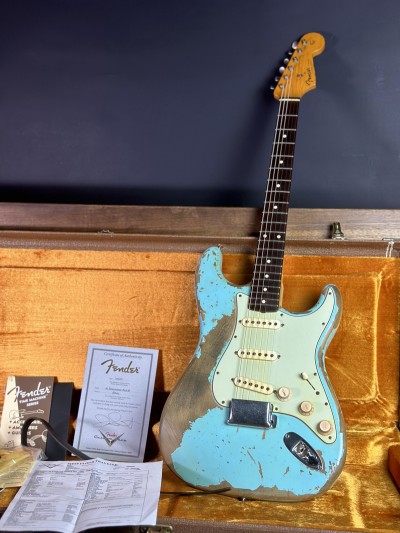 Fender 2011 Edição Limitada Masterbuilt Jason Smith Ultimate Relic Daphne Blue